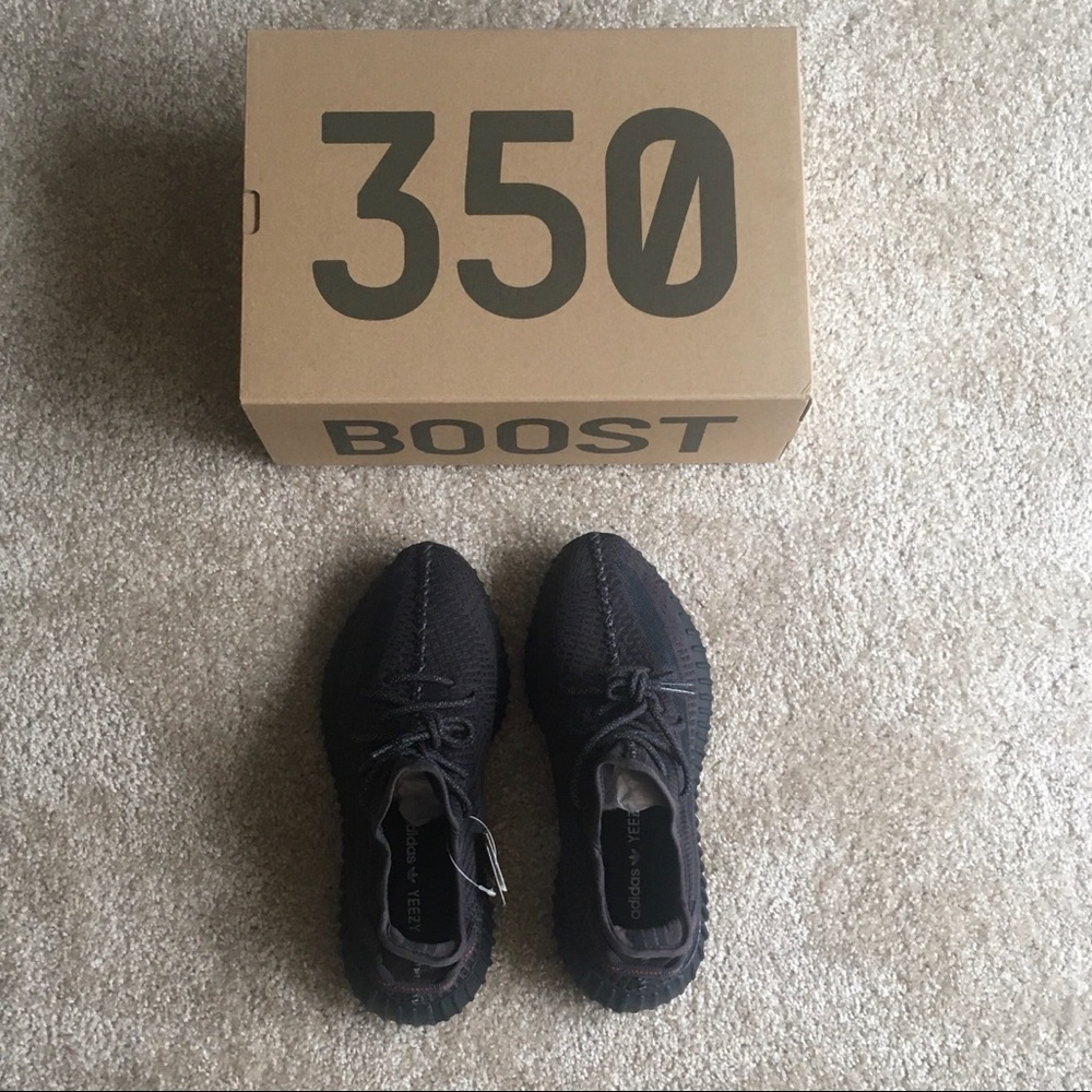 Yeezy Boost 350 V2 “Black Non-Reflective” - Picture 1 of 8